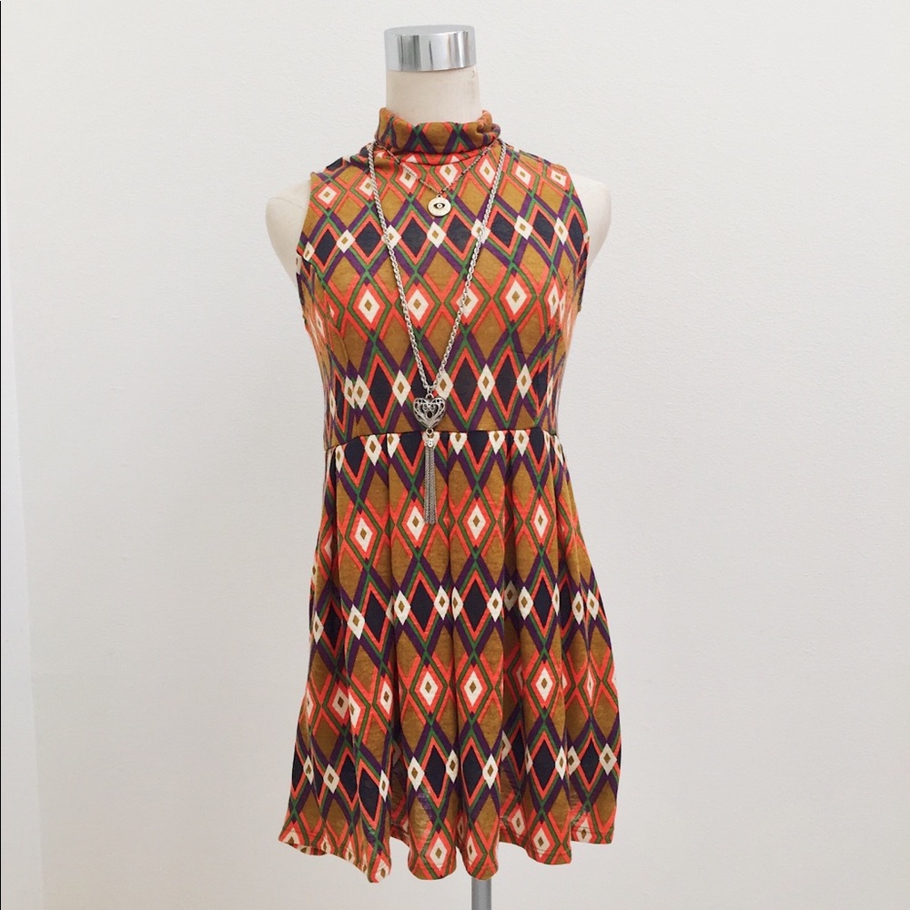 Tribal sweater dress